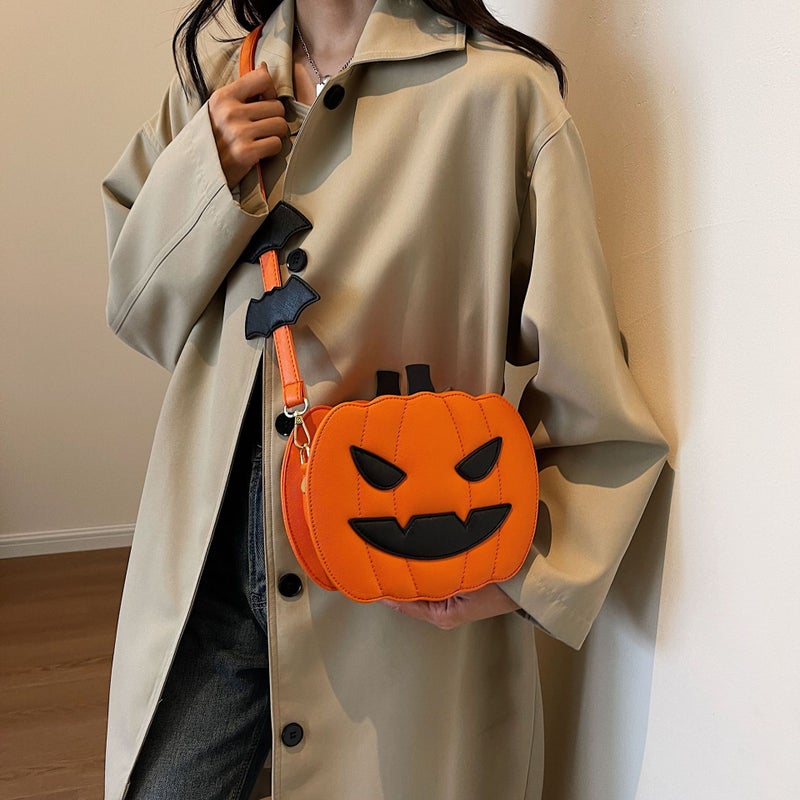 Women's Funny Pumpkin Halloween Crossbody Bag - Image 1