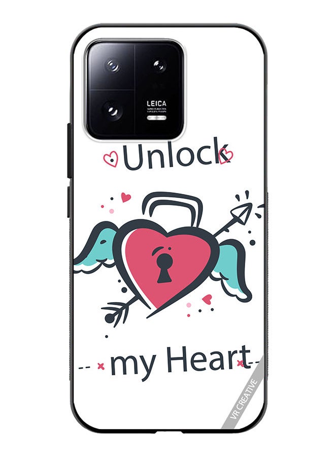 VR CREATIVE - Protective Case Cover For Xiaomi 13 Pro Unlock My Heart Design Multicolour - Image 1