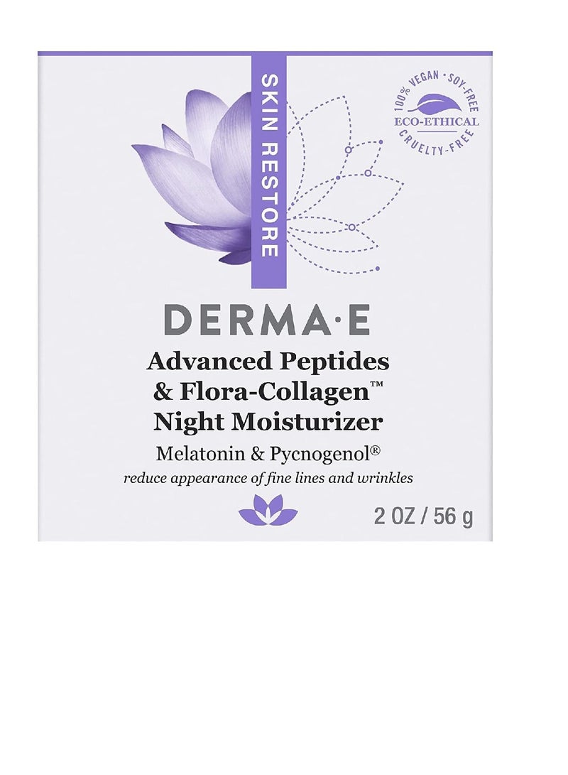 derma-e Derma E Skin Restore Advanced Peptides And Flora Collagen Night Moisturizer 56g