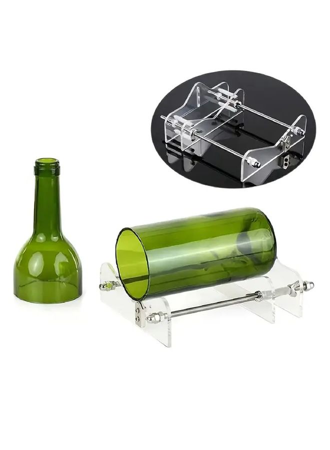 Premium Transparent Glass Bottle Cutter Kit Adjustable Blade Craft Tool For Decor - Image 1