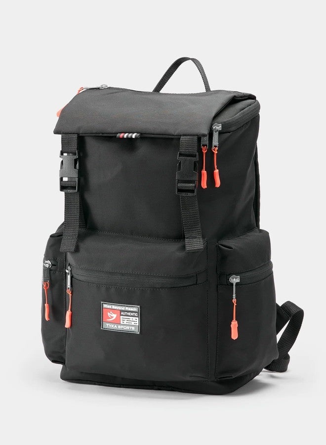 TYKA Sports Backpack with Spacious Main Compartment, Multiple Zip Pockets & Padded Straps - Travel-Friendly Daypack for Work, Commute & Weekend Trips - Image 4