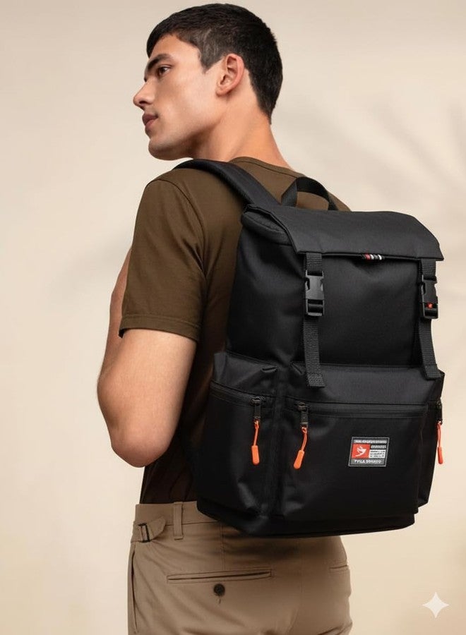 TYKA Sports Backpack with Spacious Main Compartment, Multiple Zip Pockets & Padded Straps - Travel-Friendly Daypack for Work, Commute & Weekend Trips - Image 5