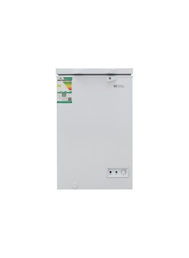 GENERAL SUPREME Chest Freezer  (3.4 Cu ft, 98 L), Fast Freeze, LED Lighting, Child Lock, White, GSHF117X - Image 1