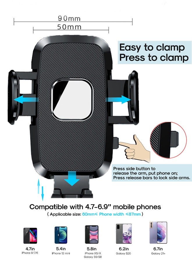 HY Car Phone Holder, Phone Holder Car for Air Vent, Anti-Shake Mobile Holder for Car - Image 2