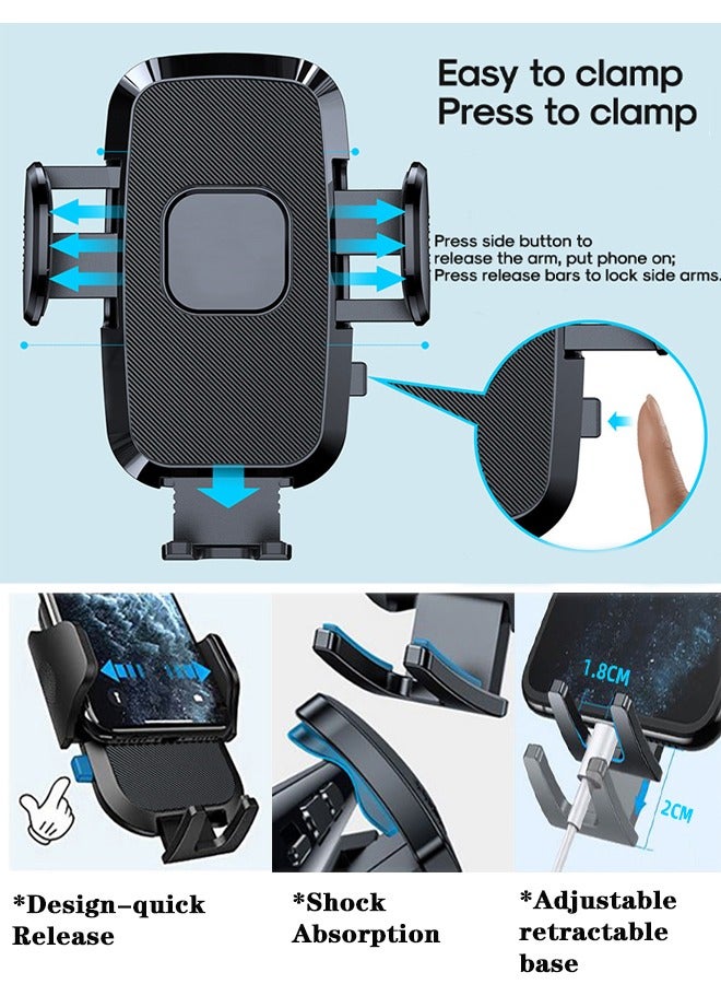 HY Car Phone Holder, Phone Holder Car for Air Vent, Anti-Shake Mobile Holder for Car - Image 4