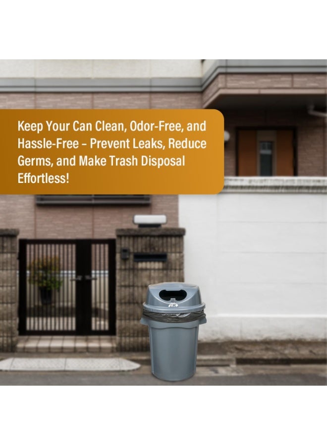 Sunspire Heavy Duty 50 Gallon Trash Bags - (Value Pack of 50) - 1.5 Mil Equivalent Industrial Strength Plastic 31.5" x 35.5" (Approx. 80 cm x 90 cm) for Contractors, Industrial, Home, Kitchen, Commercial, Yard, Lawn, Leaves - Image 4