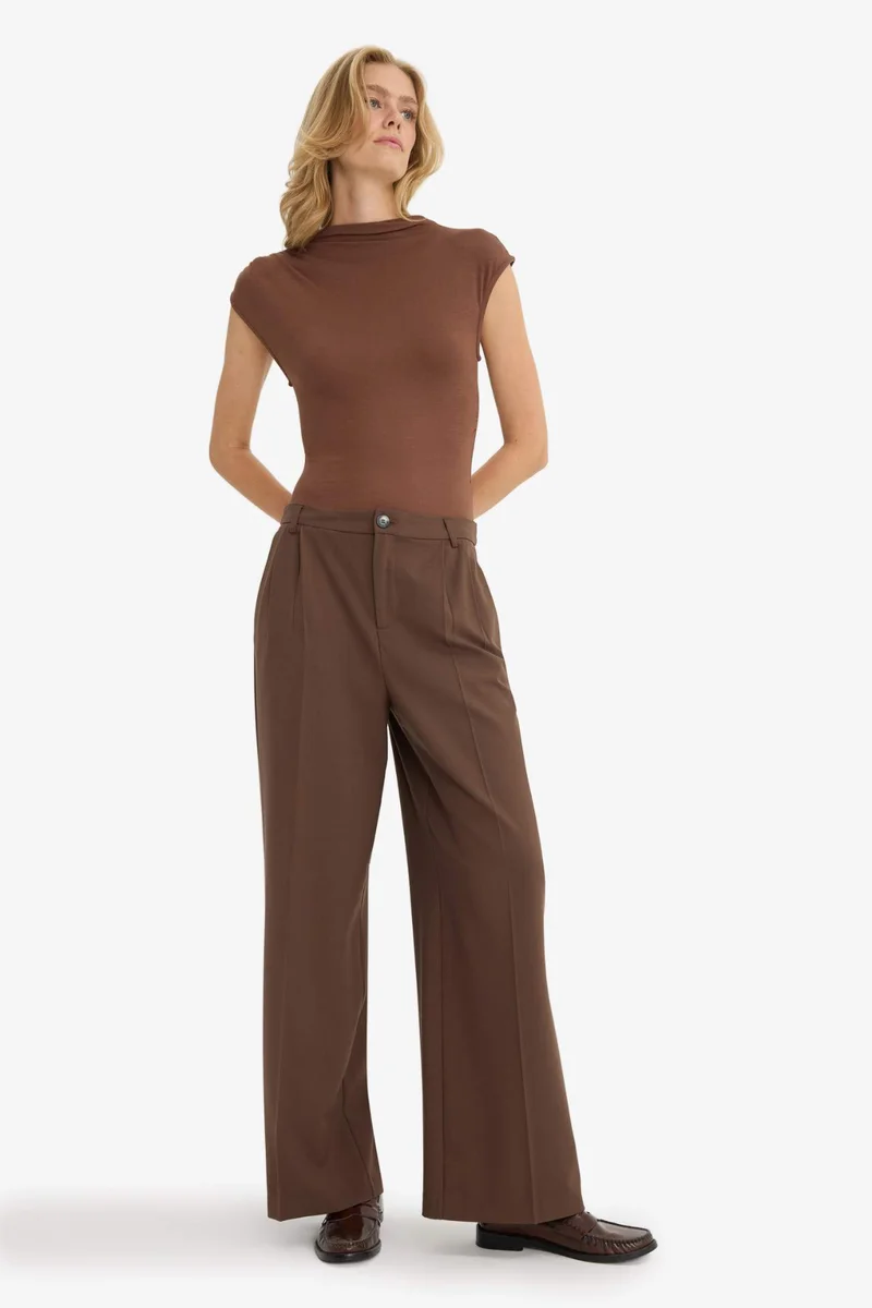 DeFacto Slim Fit Half Turtleneck Bodysuit