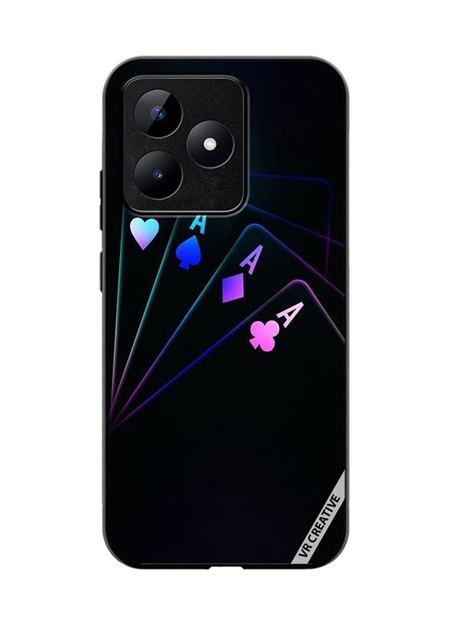 VR CREATIVE Protective Case Cover For Realme C53 Cards A Design Multicolour - Image 1