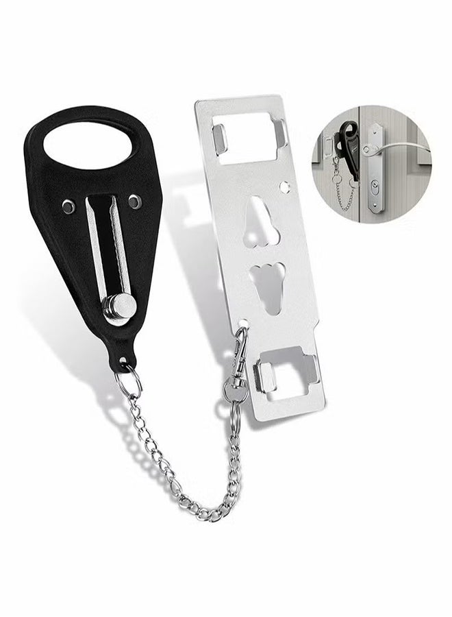 YJ Portable Door Lock, Travel Door Locker Latch Traveling Extra Locks - Image 1