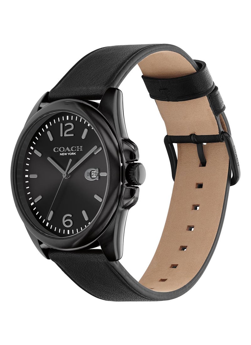 COACH - Men's Analog Round Shape Leather Wrist Watch 14602588 - 41 Mm - Image 1