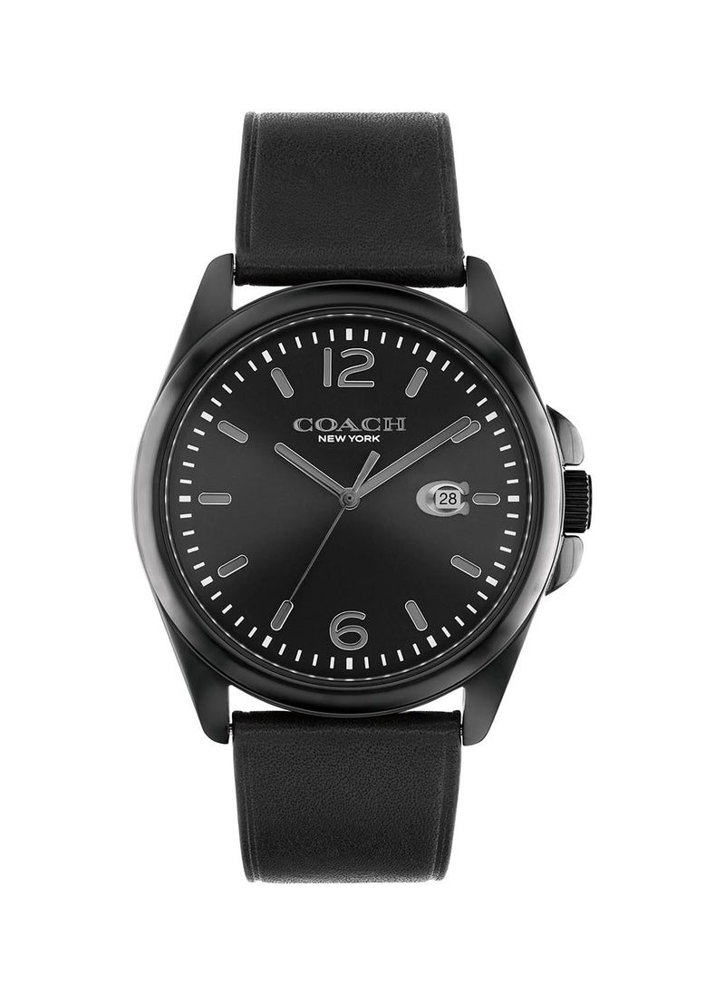 COACH - Men's Analog Round Shape Leather Wrist Watch 14602588 - 41 Mm - Image 1