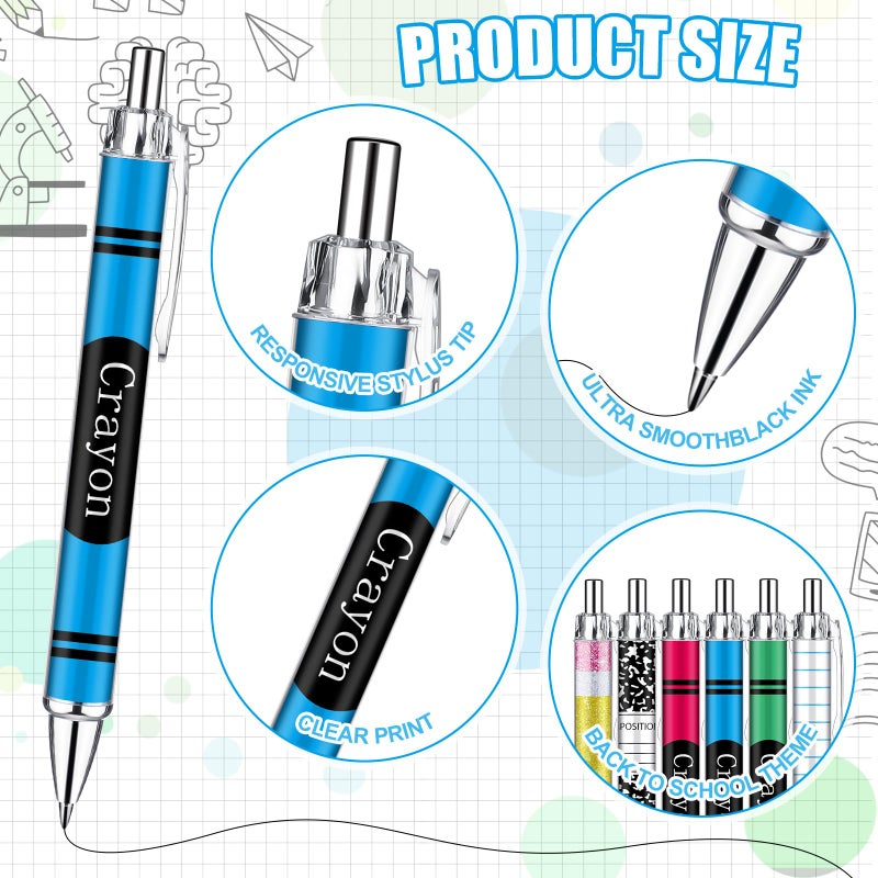 Motipuns 24 Pcs Teachers Pens Bulk Teacher Appreciation Gifts Cute Ballpoint Pens Best Teaching Thank You Gifts for Woman Nurse Coworker Staff Office Writing Stationery Graduation Supply - Image 4
