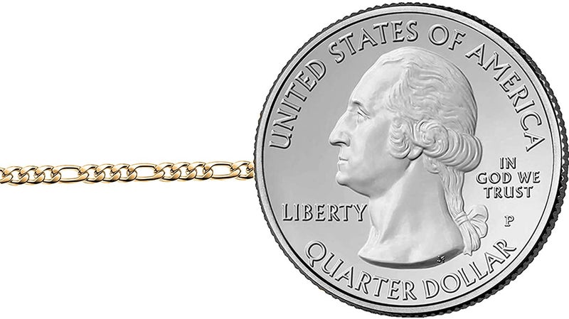 Savlano 925 Sterling Silver Chain Anklet Rope, Figaro, Mariner, Curb - 18K Gold Plated Chain Anklet Available in 9, 10 and 11 - Inches for Women Comes with a Gift Box - Made in Italy (1.8mm Fig, 9) - Image 2