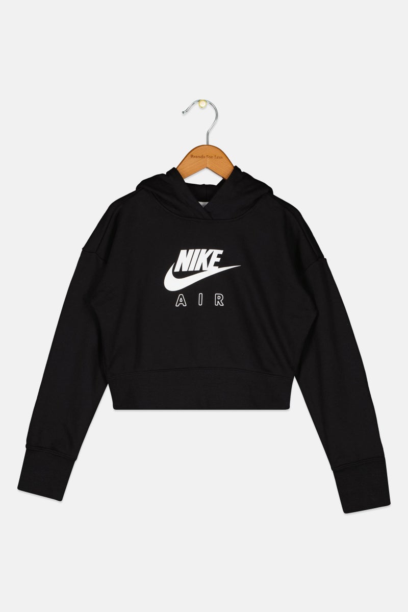 Nike Kids Boy Sportswear Fit Training Hoodie, Black - Image 2
