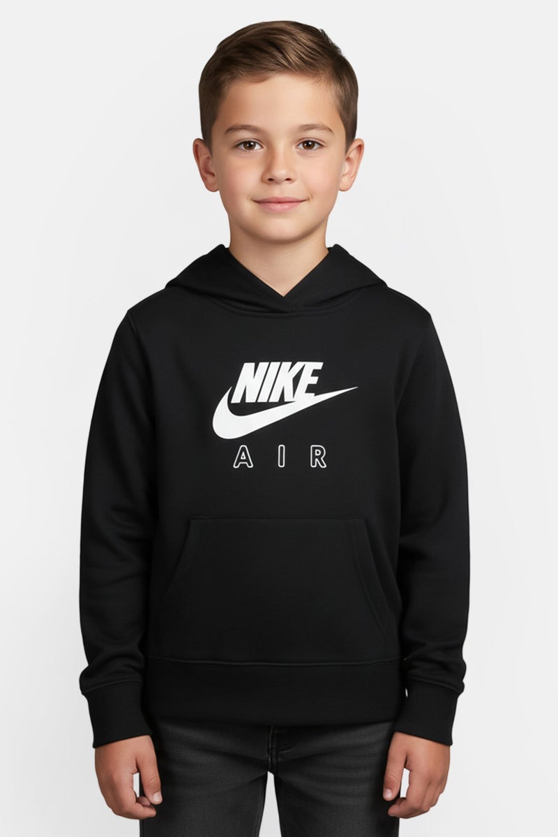 Nike Kids Boy Sportswear Fit Training Hoodie, Black - Image 1