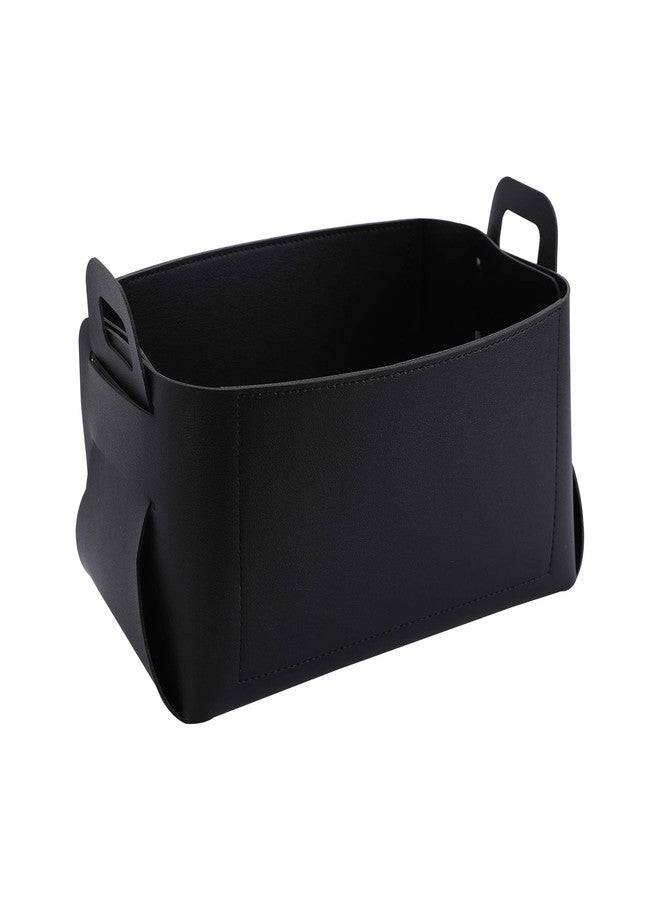 KINIVA Gift Baskets for Present-Valet Tray Organizer - Leather Dresser Organizer Box for Men and Women - Jewelry Accessories Catchall Vanity Tray for Table Desk Top (Black) - Image 1