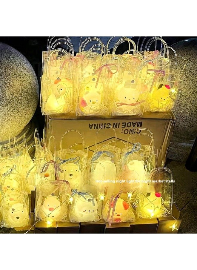 Generic Net Red Cartoon Nightlight Night Market Park Stall Year Children's Creative Luminous Toys Year Gifts-Color:Big Sheep/Powder/Powder  - Image 2