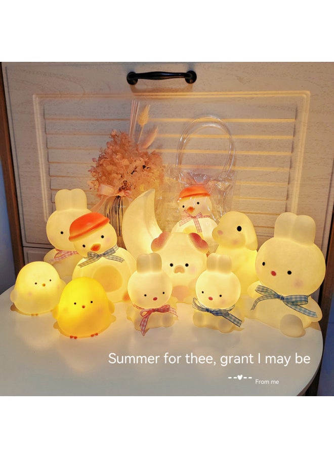 Generic Net Red Cartoon Nightlight Night Market Park Stall Year Children's Creative Luminous Toys Year Gifts-Color:Big Sheep/Powder/Powder  - Image 5
