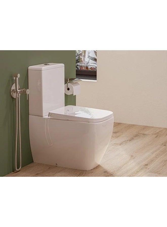 RAK Ceramics RAK-Metropolitan Slim Normal Close Seat Cover with Quick Release |Durable ABS Material Quiet Close Toilet Seat Cover (Rounded Rectangle) (MP05NCQRAWHA) (Rak Metropolitan Normal Close) - Image 5