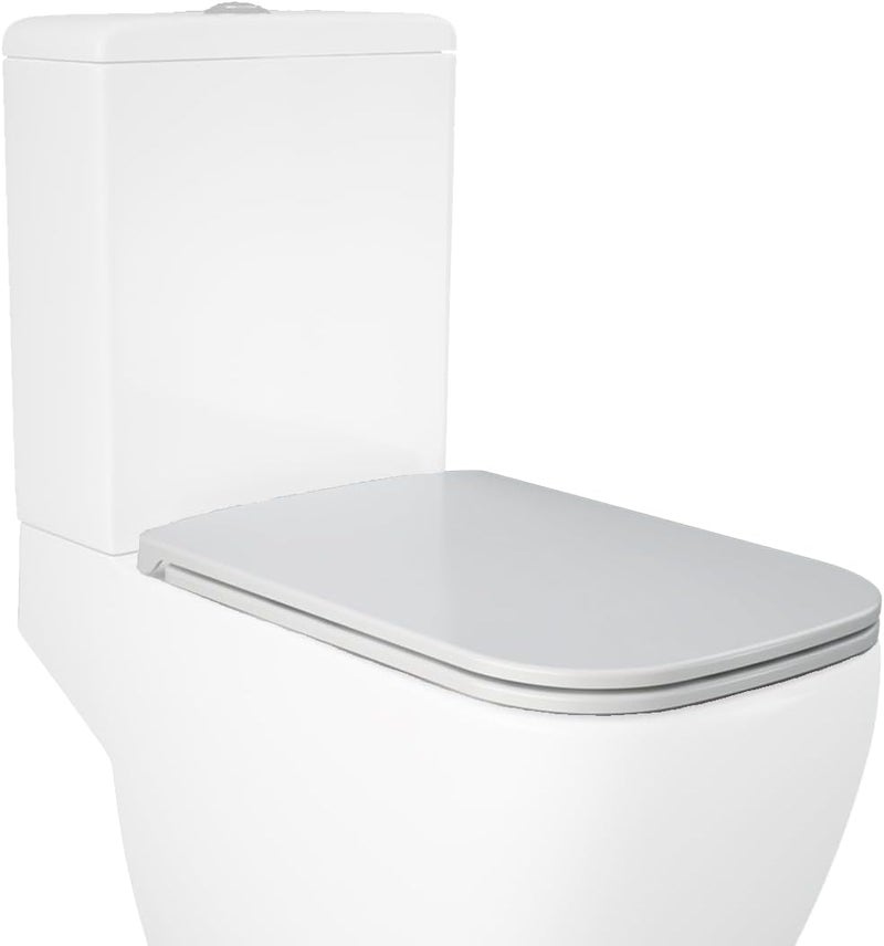 RAK Ceramics RAK-Metropolitan Slim Normal Close Seat Cover with Quick Release |Durable ABS Material Quiet Close Toilet Seat Cover (Rounded Rectangle) (MP05NCQRAWHA) (Rak Metropolitan Normal Close) - Image 4