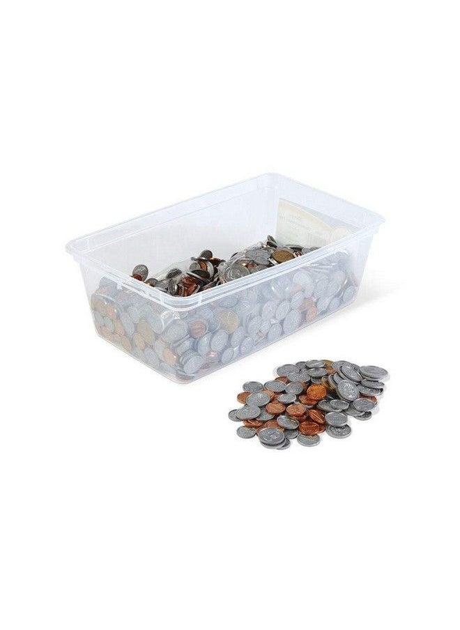 hand2mind - Fake Money Coin Classroom Set Detailed Fake Coins Prop Money Toy Money Play Money For Kids Realistic Money Pretend Money For Kids Learning Play Money Set Plastic Coins (Set Of 768) - Image 1