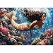 lamplig Puzzles for Adults 1000 Pieces Little Mermaid Ocean Beach Sea Coral 1000 Piece Puzzles with Letters on Back Jigsaw Puzzles 1000 Pieces for Fun Game Nights 276 L X 205 W 11 Poster - Image 2
