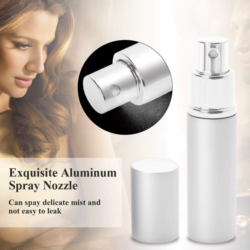 كلاراكو زجاجة عطر فارغة، 6 ألوان، 10 مل، قابلة لإعادة التعبئة، بخاخ عطر قابل لإعادة التعبئة، عبوات مستحضرات تجميل قابلة لإعادة التعبئة، مضخة فارغة، عطر لوشن، بخاخ لعبوات قابلة لإعادة التعبئة (فضي) - Image 2