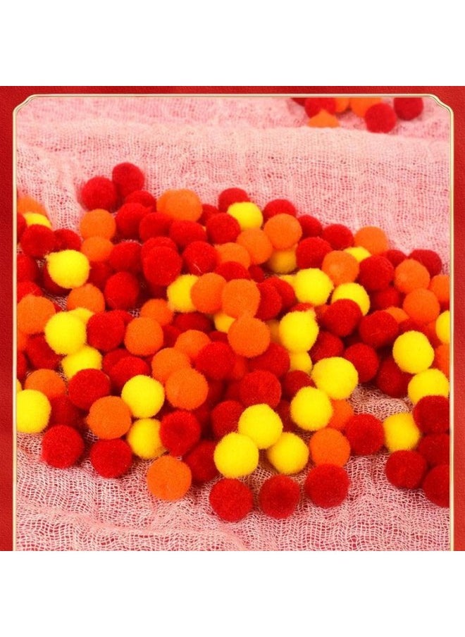 Year's Year Of The Snake Handmade DIY Kindergarten Creative Production Fur Ball Sticker Material Bag Children's Year's Day Gift-Colour:Hair Ball Pasted Photo Frame Material Package—dragon Boat Racing  - Image 3