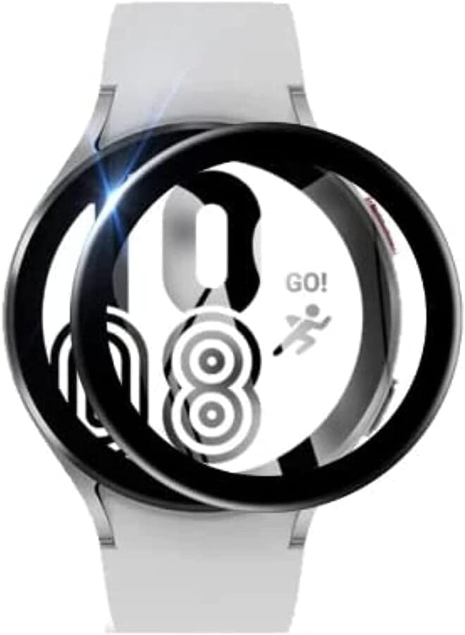 Next Next Store Flexible Screen Protector with Black Frame Compatible with Samsung Galaxy Watch 4 42mm