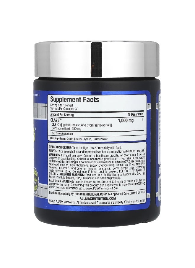 Allmax - ALLMAX, Essentials, CLA95™, 30 Softgels - Image 1