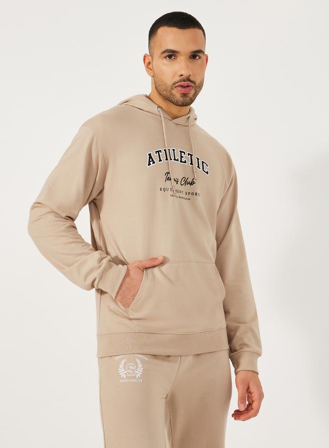 Styli Varsity Print Relaxed Fit Hoodie & Cuffed Joggers Co-Ords - Image 2