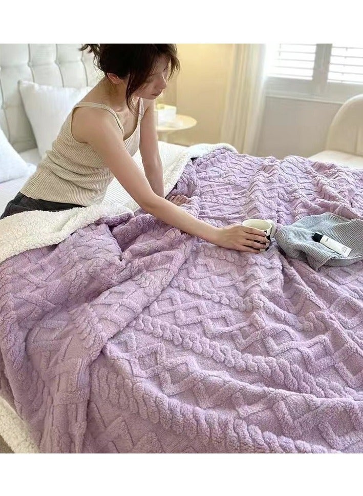 MMM HOME MMM HOME Comfy KING SIZE(200X230cm) Reversable Faux Fur Soft &Fluffy Blanket  - Image 1