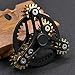 Bitopbi Pure Brass Fidget Spinner Gears Linkage Fidget Gyro Toy Metal DIY Hand Spinner Spins Long Time EDC Focus Meditation Break Bad Habits ADHD with Multiple Premium Bearings 12 Bearings Black - Image 4