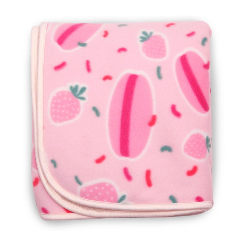 Mee Mee Ultra Soft Plush | Lightweight & Super Comfortable Baby Blankets | Swaddle for Infant & Toddler | Multipurpose | Breathable | Double Layred 2 Years | Light Pink | 75X100 CM - Image 1