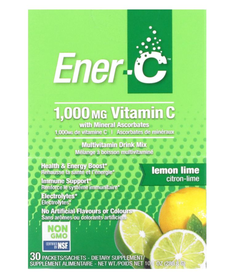 Vitamin C Multivitamin Drink Mix Lemon Lime 1000 mg 30 Packets 0.3 oz (9.56 g) Each