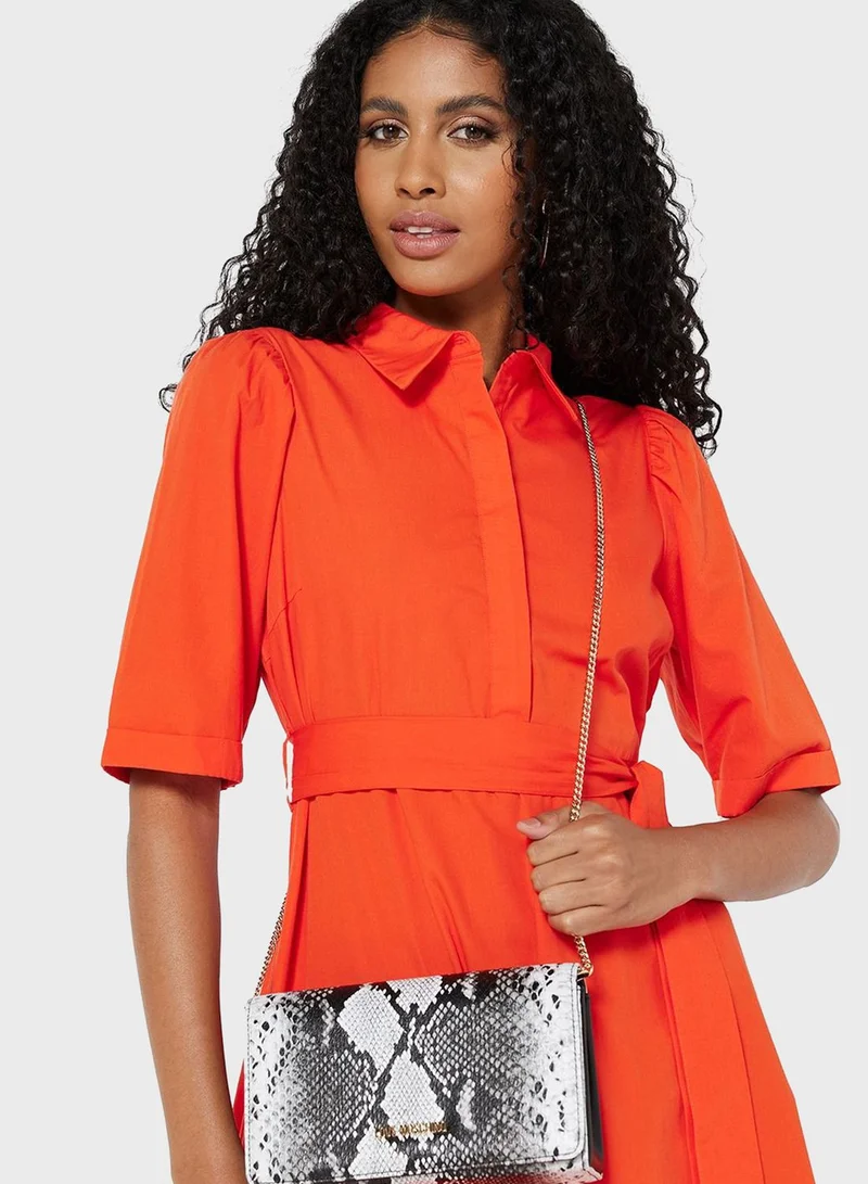 Love Moschino Snake Print Crossbody Bag