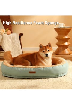 Arabest Cat Dog Bed Pet Beds Washable, Oval Cat Bed Nest Calming Cat Dog Beds Indoor Non-Slip Cat Dog Cotton Cushion Beds, Ultra Soft Calming Pet Beds for Indoor Cats Dogs, Water-Resistant Bottom，50*40cm  - Image 2