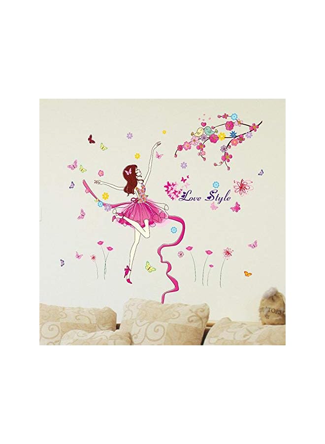 Zaboon Wallpaper Dancing Character Bedside Art Ribbon Girl Room Waterproof Wall Sticker Music Bedroom Dance Training Room Sticker Wall - Image 1