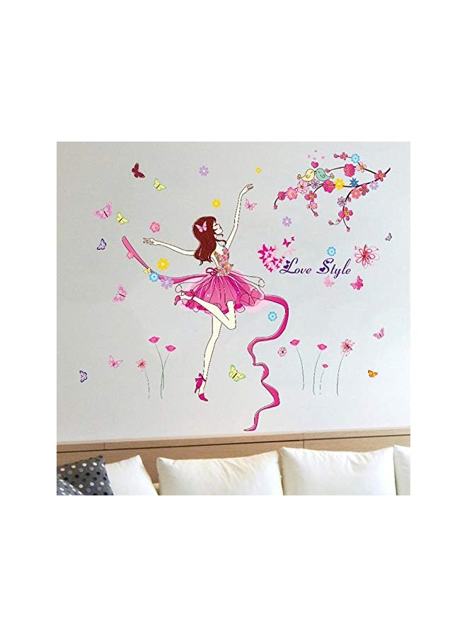 Zaboon Wallpaper Dancing Character Bedside Art Ribbon Girl Room Waterproof Wall Sticker Music Bedroom Dance Training Room Sticker Wall - Image 4