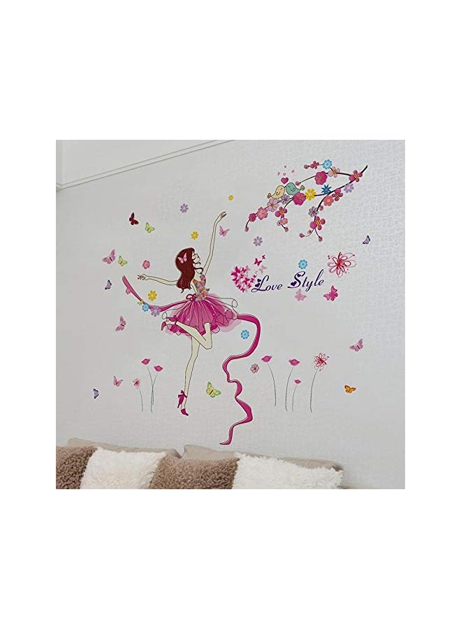 Zaboon Wallpaper Dancing Character Bedside Art Ribbon Girl Room Waterproof Wall Sticker Music Bedroom Dance Training Room Sticker Wall - Image 2