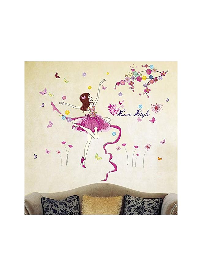 Zaboon Wallpaper Dancing Character Bedside Art Ribbon Girl Room Waterproof Wall Sticker Music Bedroom Dance Training Room Sticker Wall - Image 3