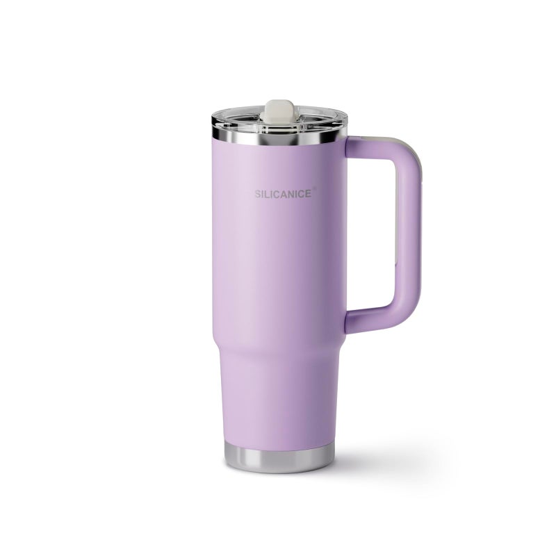 SILICANICE Easy Clean Pro Tumbler - 30 Oz Water Bottle With Handle & Quick-Disassemble Flip Straw  Leak Resitance Double Wall Insulated Stainless Steel  Dishwasher Safe  Bpa-Free Gifts For Women & Men - Image 1
