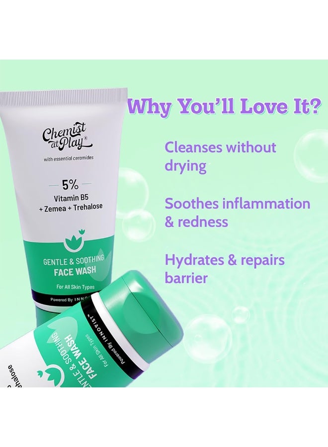 Chemist at Play Gentle & Soothing Facewash | 100% Soap & Fragrance-Free | Cleanses, Soothes, Refreshes & Hydrates | Strengthens Skin Barrier | 75ml - Image 2