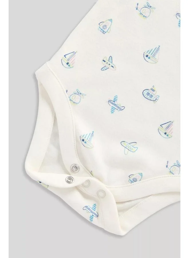mothercare Boat Bibshorts and Bodysuit Set