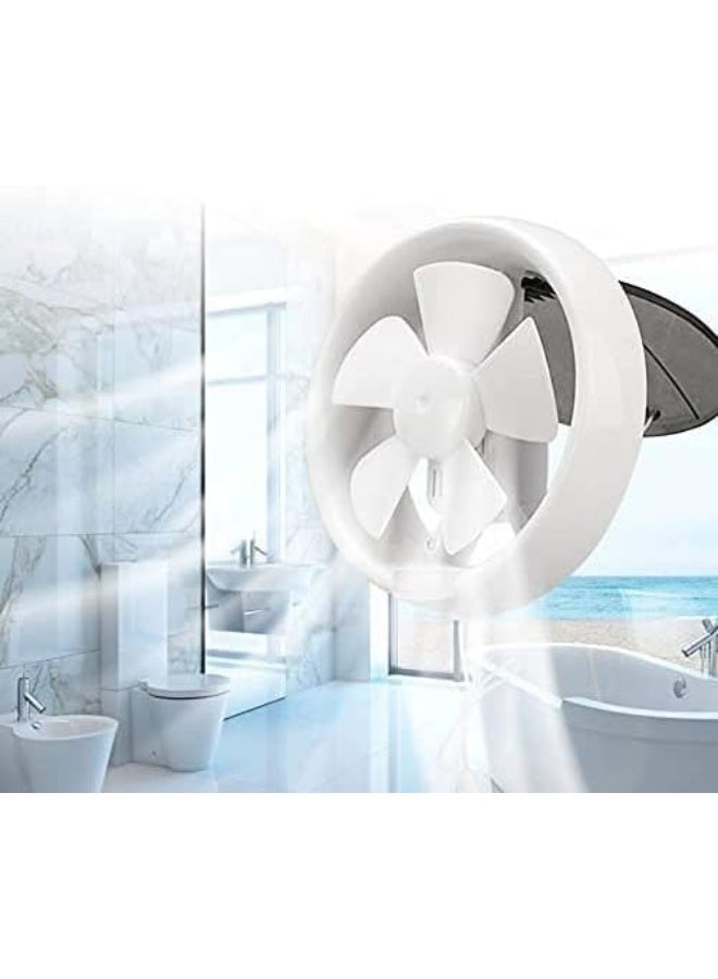 MAAT 6 inch Ventilation Fan / Round Window Exhaust Fan with 100% pure Copper Motor, Built-in Thermal Fuse Protection,25w Power, Energy Efficient, 3-Year Warranty (MVF-R6 White) - Image 2