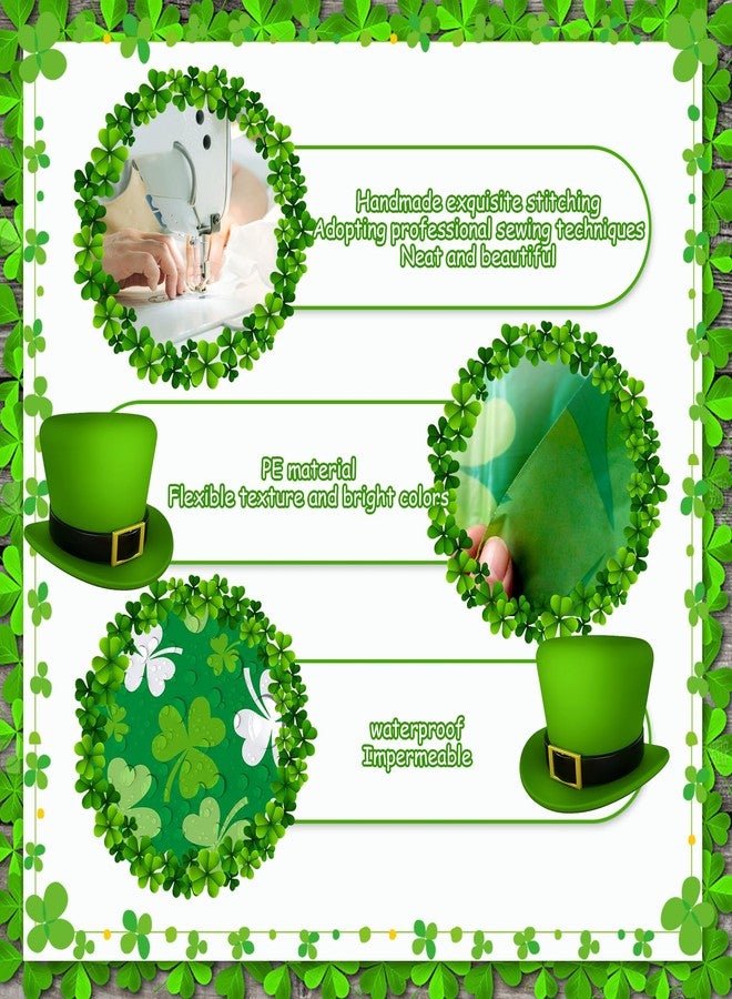 Zeptrix St patricks Day Decorations,2Pcs 54”x108”Shamrock Tablecloth Waterproof Irish Green St Patricks Table Cloth St patrick's Day Party decorations Outdoor Indoor Dining Room Mantel Supplies(Green Clover) - Image 4