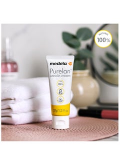 Medela Purelan 37g Lanolin Cream Pack of 2 - Fast Relief for Sore and Dry Skin, 100% Natural, Hypoallergenic, Dermatologically Certified and Free from Fragrance  - Image 5