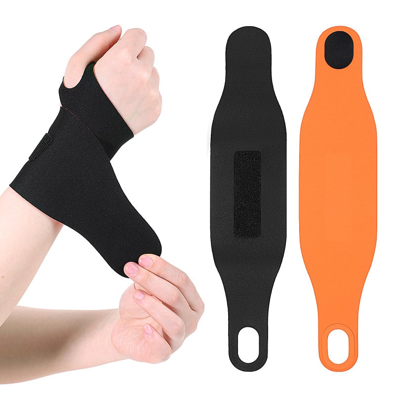 cobee 2 Pcs Wrist Brace Strap Wrist Brace for Carpal Tunnel Night Support UltraThin Elastic Compression Wrist Wraps for Left Right Hand Fitness Sports Tennis - Image 3
