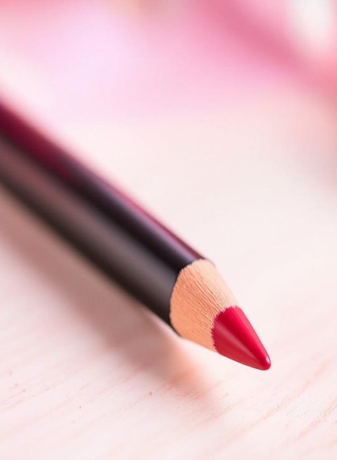 Nabi 12 Colors Wooden Lip Liner Pencil Set, High Pigmented Lip Makeup, Long-wearing, Deep and Rich in Color, 7.5 inches Long Pencil (Red, 7.5) - Image 5