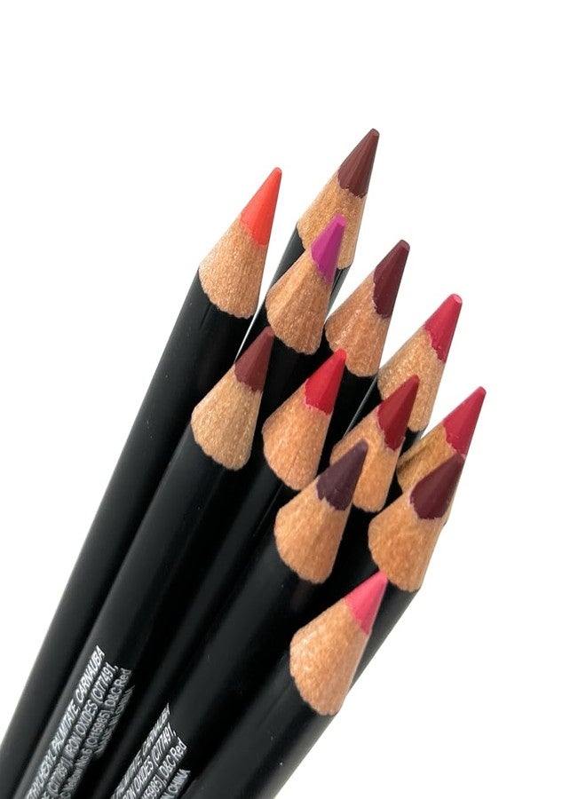 Nabi 12 Colors Wooden Lip Liner Pencil Set, High Pigmented Lip Makeup, Long-wearing, Deep and Rich in Color, 7.5 inches Long Pencil (Red, 7.5) - Image 2